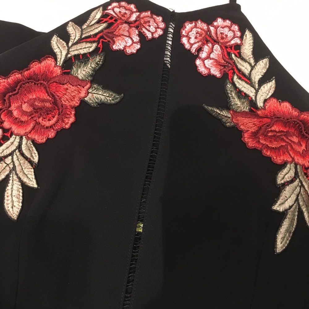 Gianni Bini floral embroidered jumpsuit